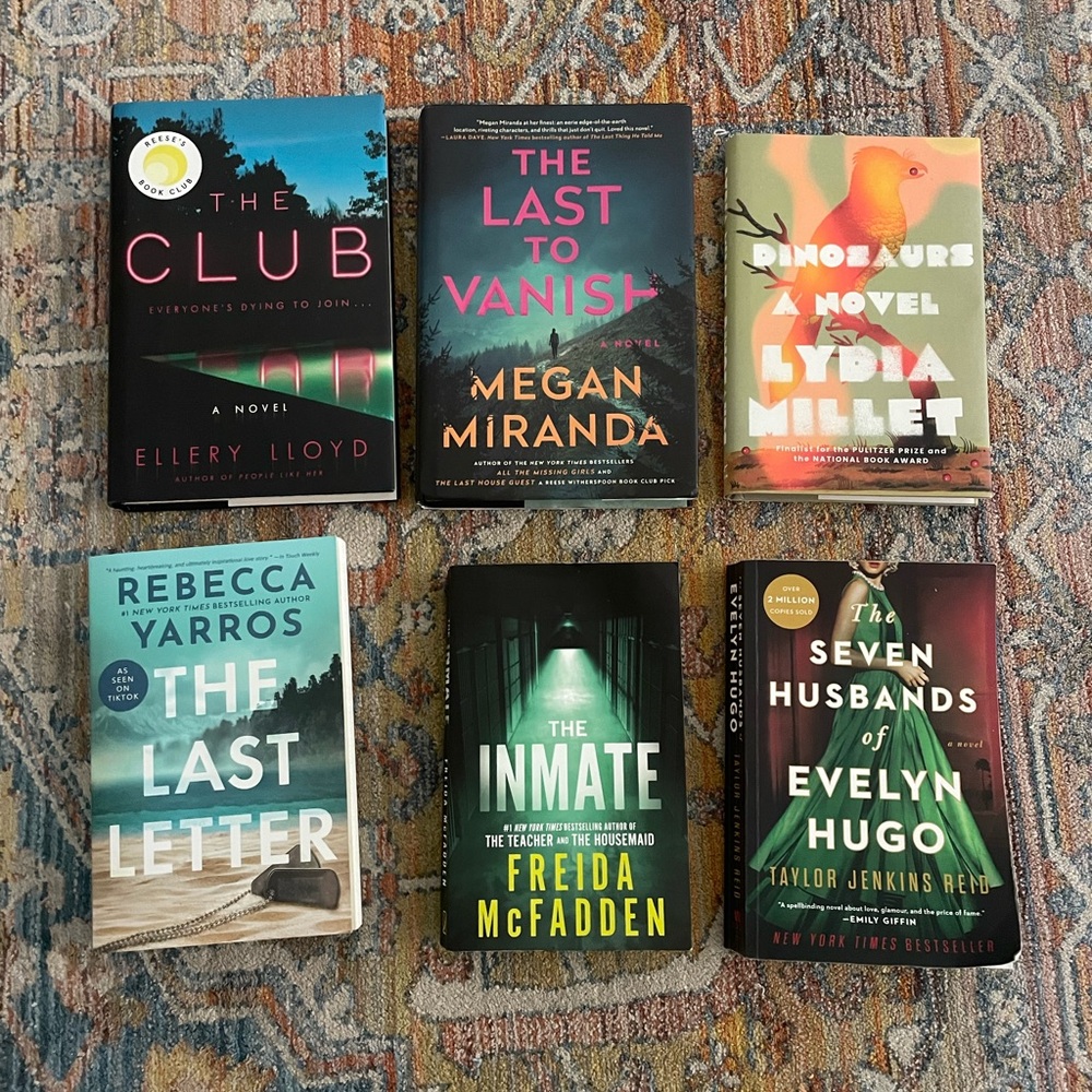 Book bundle - 3 hardback & 3 paperback